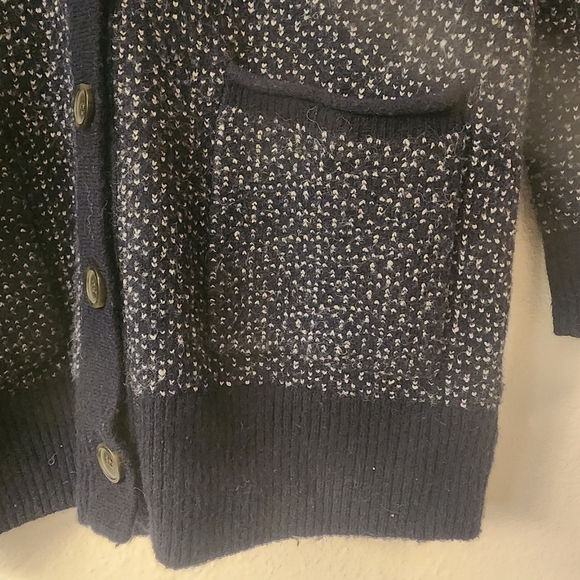 Madewell Bird's Eye Maysfield Cardigan Sweater in Coziest Yarn Womens Small - Picture 3 of 13